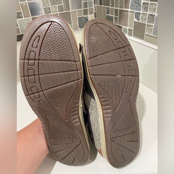 Sperry Dark Brown and Tan Boat Shoes - Picture 5 of 7